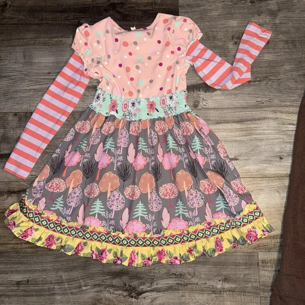 Matilda Jane Collette Maggie Dress And Pants Friends Forever Girls Size 8 - Picture 7 of 7